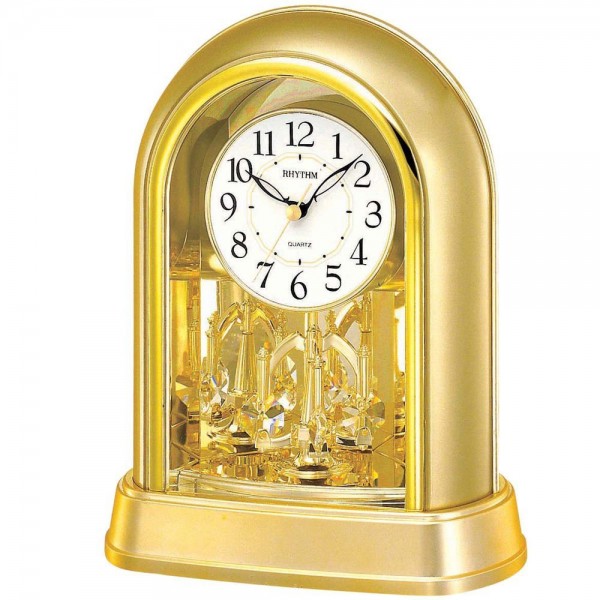 Rhythm(Japan) Rotating Pendulum Contemporary Motion Clock